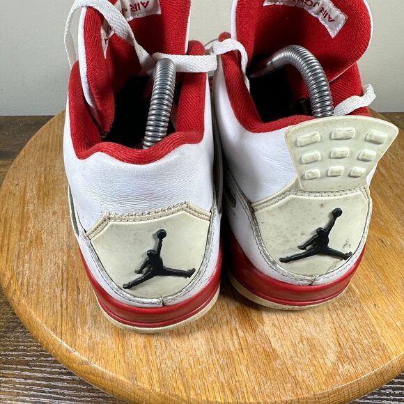 Nike Jordan 4‎ Retro Alternate 89 White Red Men\'s Size 8 Shoes 308497-106